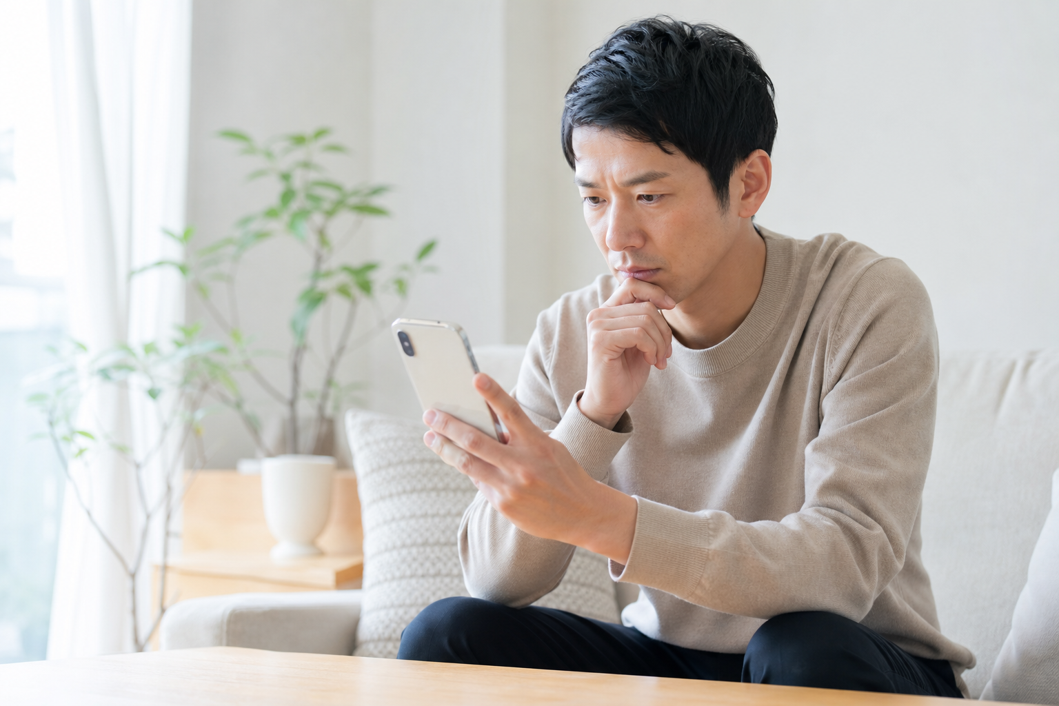眼科治療の情報をスマホで調べる人